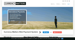 Desktop Screenshot of currencymatters.co.uk